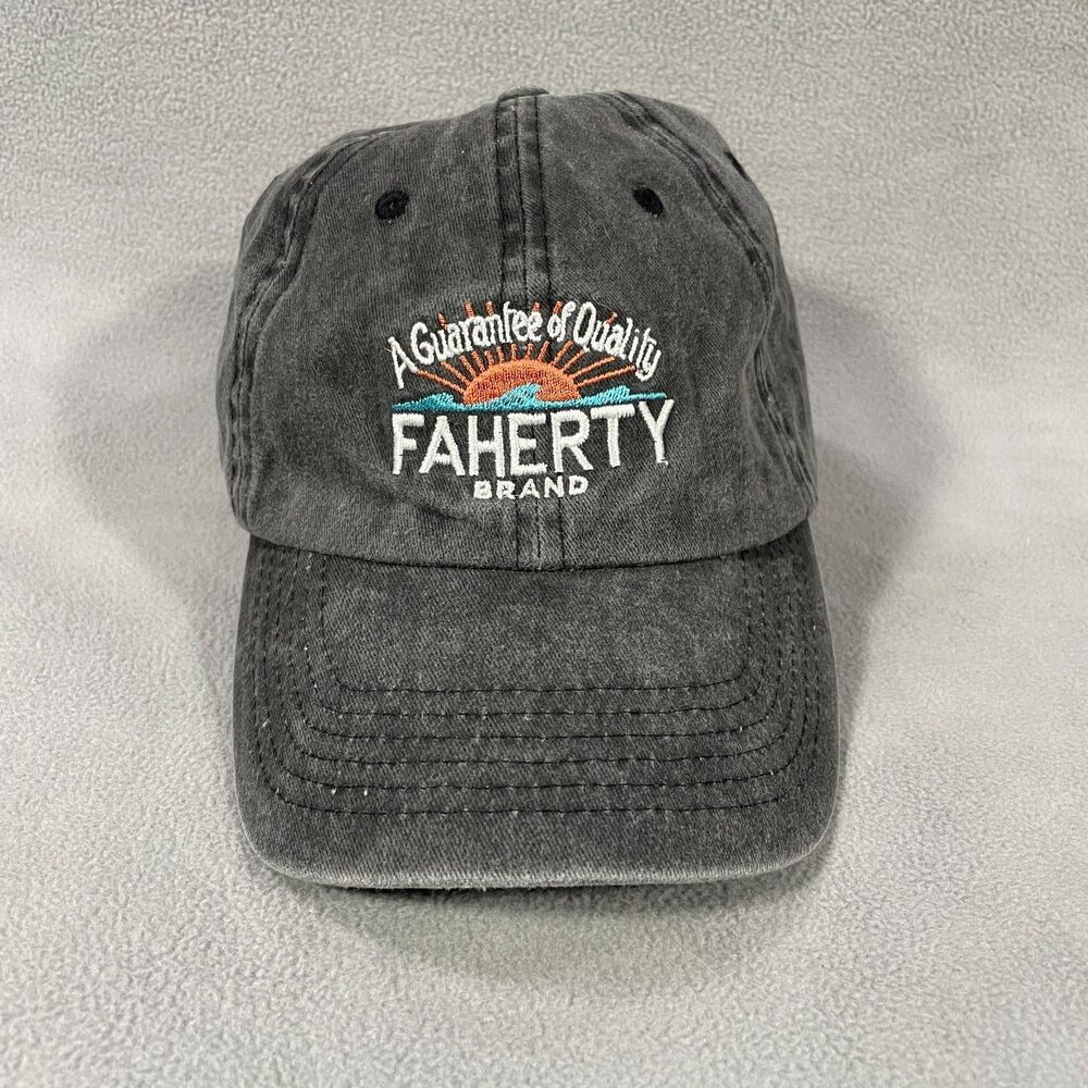 Katin X Faherty Grey Wash Hat Adjustable Cap Embroidered Logo
